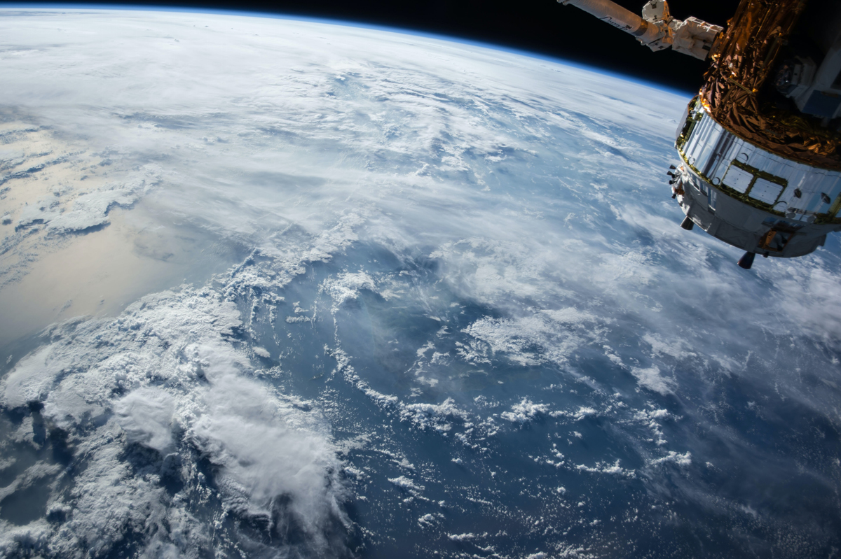 Grenzenlos: Die Erde von der ISS gesehen.