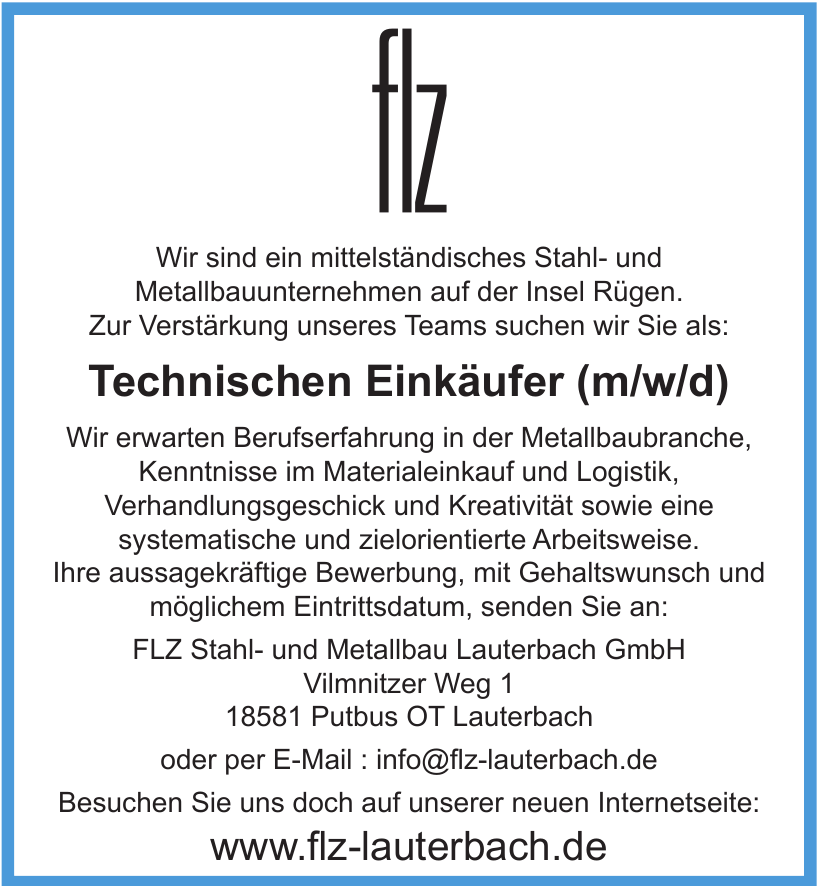 FLZ Stahl- und Metallbau Lauterbach GmbH FLZ Stahl- und Metallbau Lauterbach GmbH