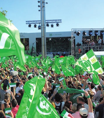 Meisterfeier in 2009. Foto: of Meisterfeier in 2009. Foto: of