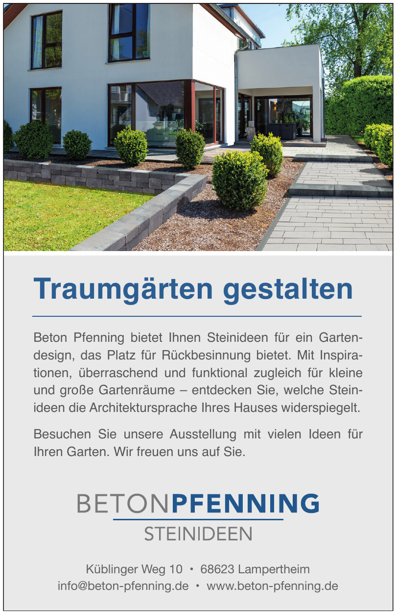 Beton Pfenning Steinideen Beton Pfenning Steinideen