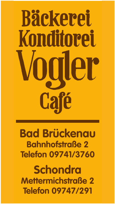 Bäckerei Konditorei Vogler Café