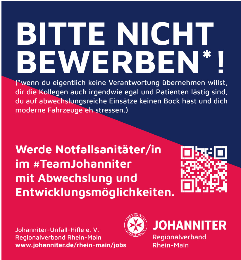 Johanniter-Unfall-Hifle e. V. - Regionalverband Rhein-Main
