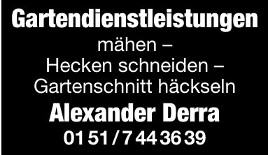 Gartendienstleistungen Alexander Derra Gartendienstleistungen Alexander Derra