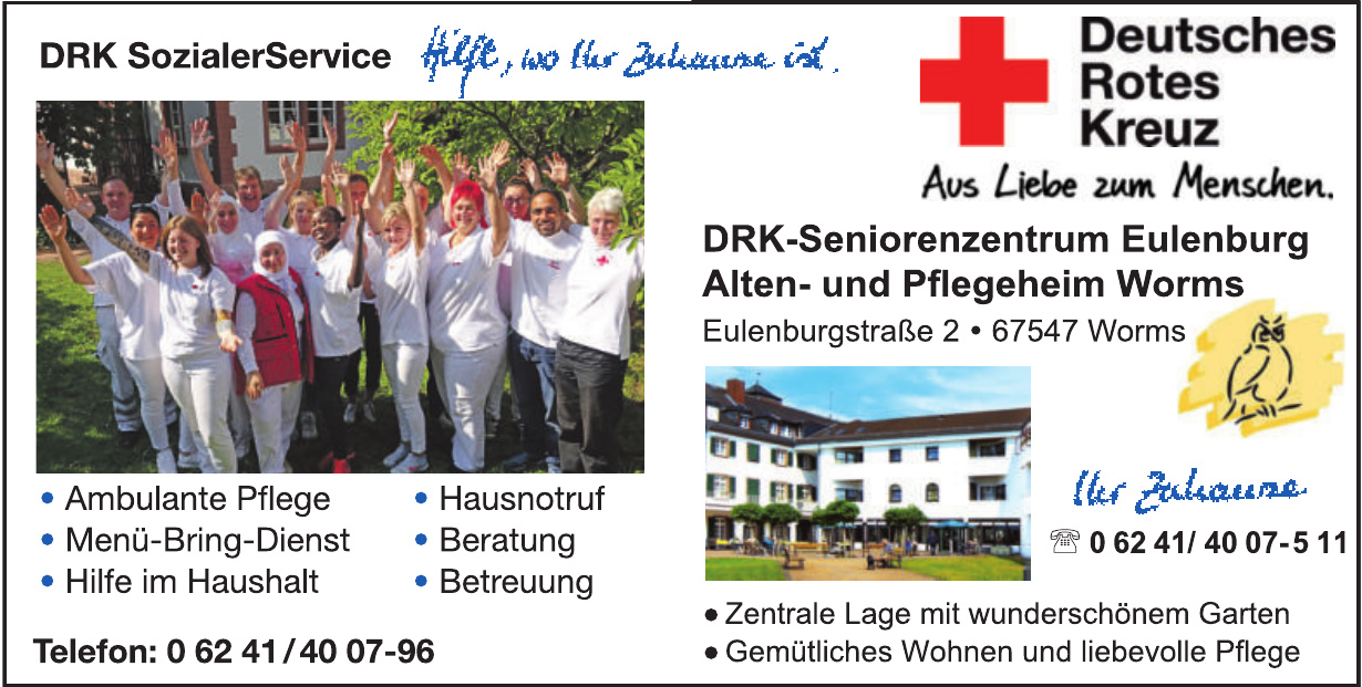 DRK-Seniorenzentrum Eulenburg Alten- und Pflegeheim Worms