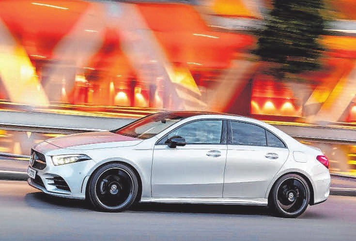 Die neue Mercedes-Benz A-Klasse Limousine. FOTO: DAIMLER AG Die neue Mercedes-Benz A-Klasse Limousine. FOTO: DAIMLER AG