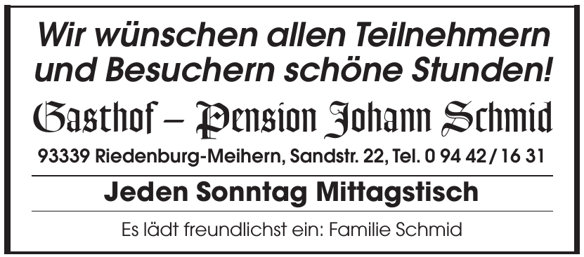 Gasthof – Pension Johann Schmid Gasthof – Pension Johann Schmid