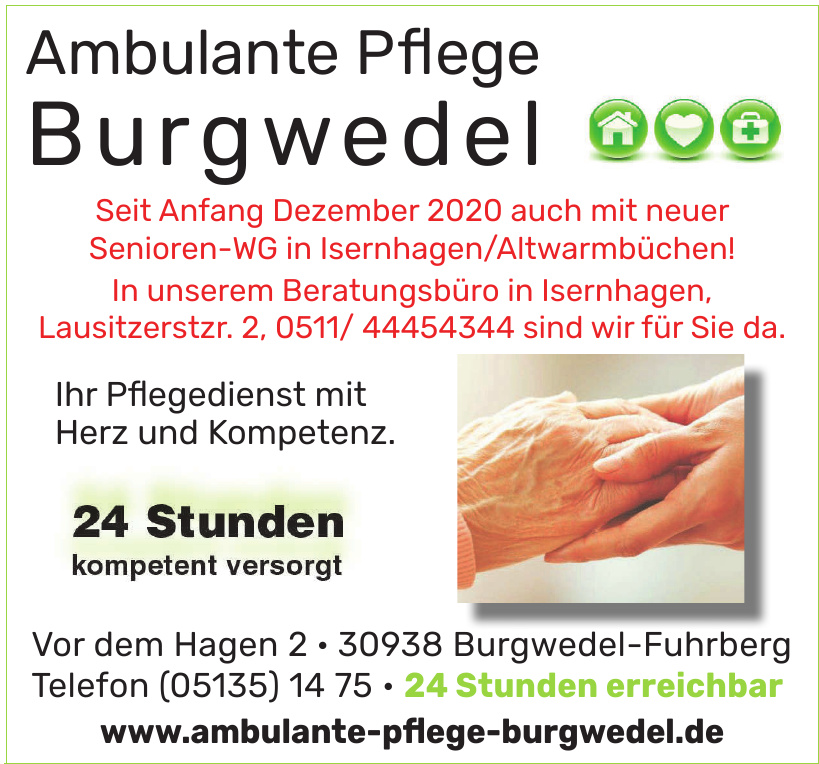 Ambulante Pflege Burgwedel Ambulante Pflege Burgwedel