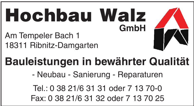 Hochbau Walz GmbH Hochbau Walz GmbH