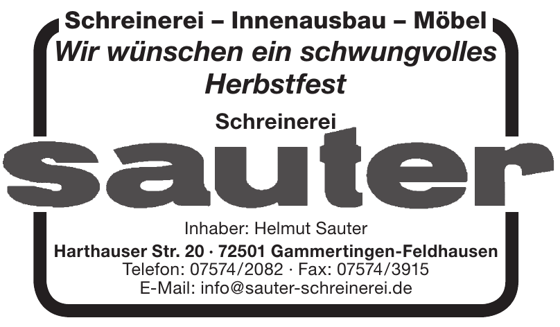 Schreinerei Sauter Schreinerei Sauter