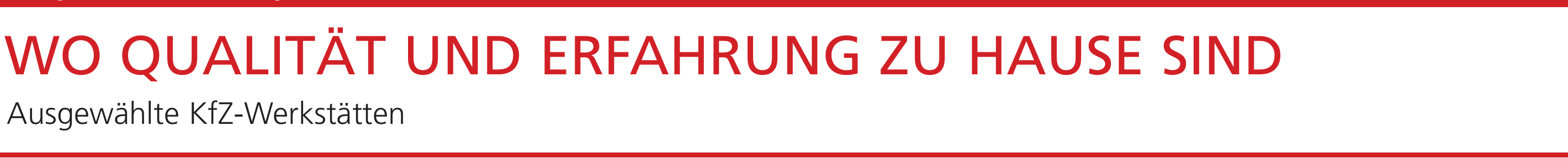 Ausgewählte KfZ-Werkstätten Image 1 Ausgewählte KfZ-Werkstätten Image 1
