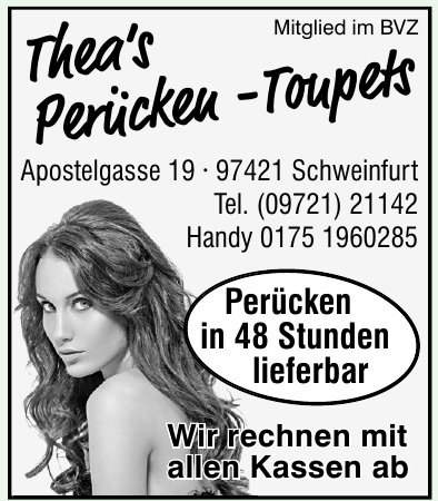 Thea‘s Perücken -Toupets Thea‘s Perücken -Toupets