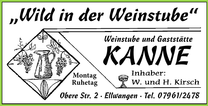 Weinstube und Gaststätte Kanne Weinstube und Gaststätte Kanne