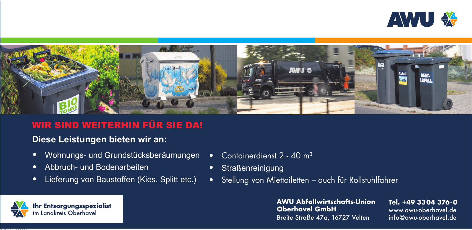 AWU Abfallwirtschafts-Union Oberhavel GmbH AWU Abfallwirtschafts-Union Oberhavel GmbH