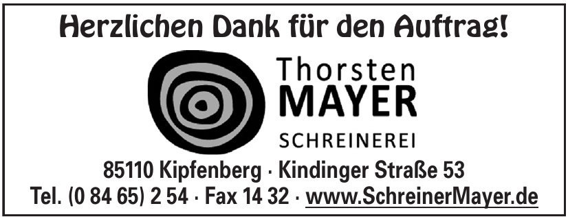 Thorsten Mayer Schreinerei Thorsten Mayer Schreinerei