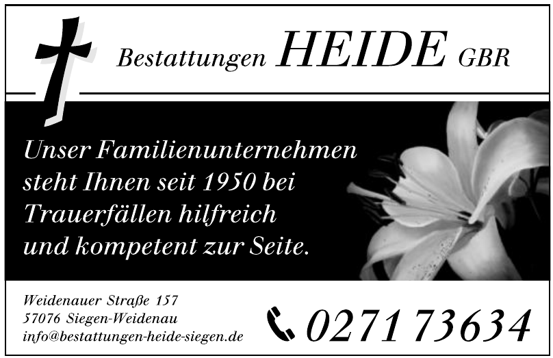 Bestattungen Heide GbR Bestattungen Heide GbR