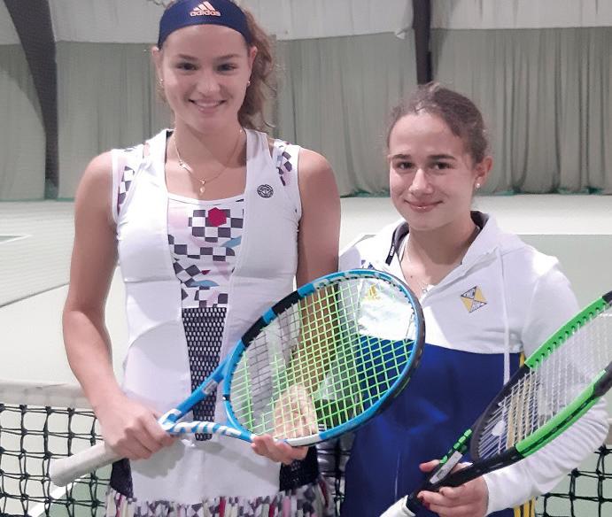 Sibel Demirgaba (r.) gewann den 13. Schirnau Cup gegen Lola Glantz. Foto tennis sh