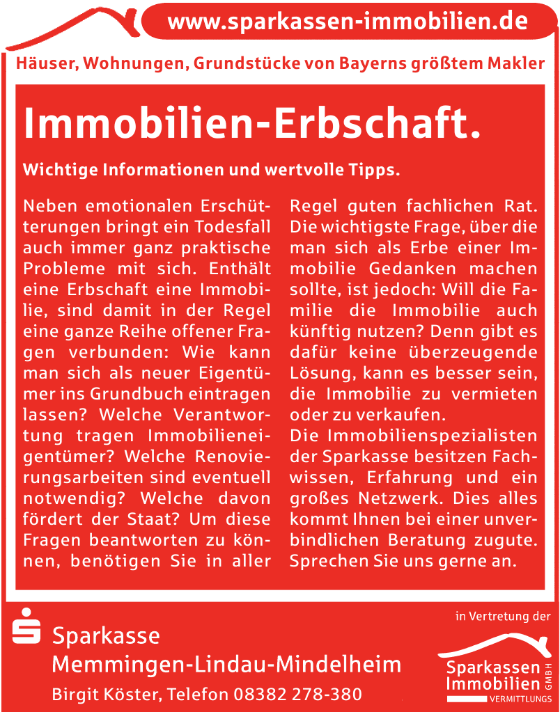 Intensivpflegedienst Lebenswert GmbH Sparkasse Memmingen-Lindau-Mindelheim