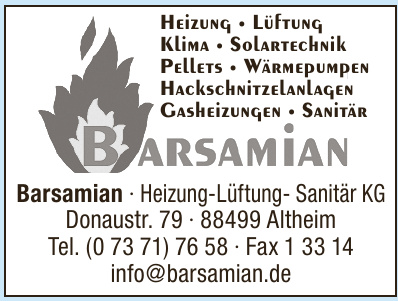 Barsamian Heizung-Sanitär-Klima KG Barsamian Heizung-Sanitär-Klima KG