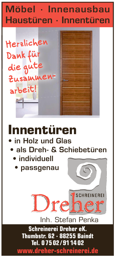 Schreinerei Dreher e. K. Schreinerei Dreher e. K.