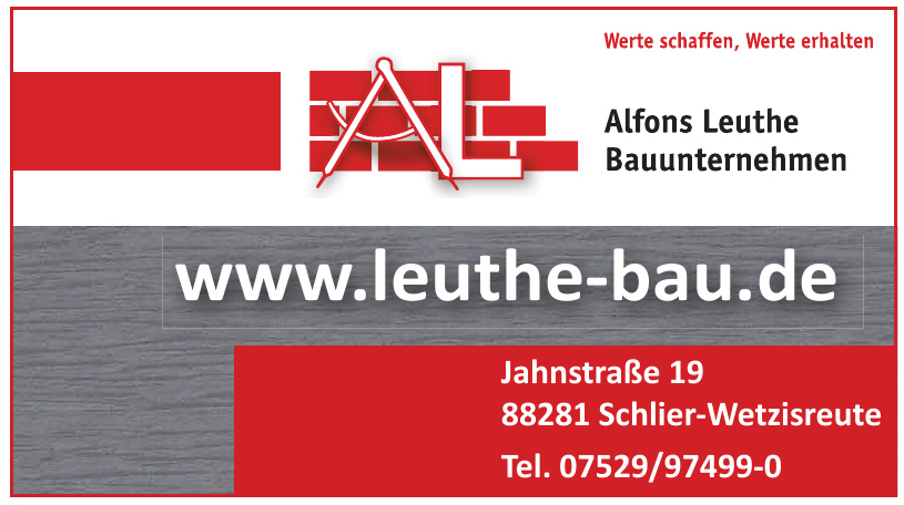 Alfons Leuthe GmbH & Co. KG Bauunternehmen Alfons Leuthe GmbH & Co. KG Bauunternehmen