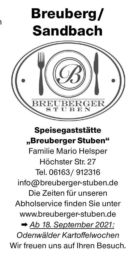 Speisegaststätte „Breuberger Stuben“