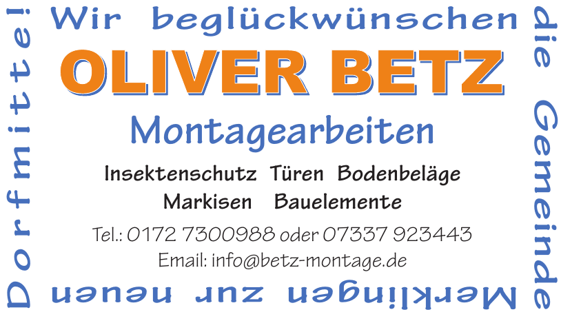 Oliver Betz Montagearbeiten Oliver Betz Montagearbeiten