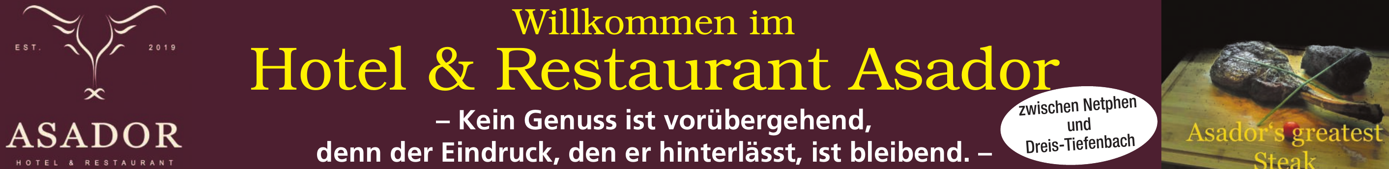 Steakhaus in stilvollem Ambiente Image 1 Steakhaus in stilvollem Ambiente Image 1