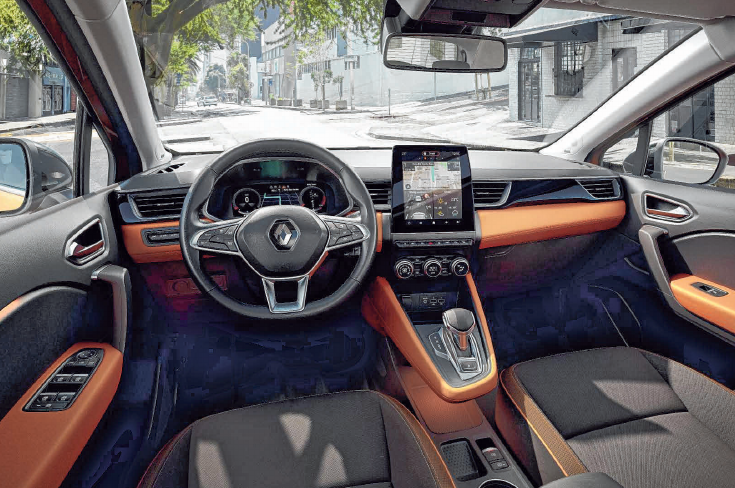 Den Innenraum prägt nach Vorbild des neuen Clio das fahrerorientierte „Smart Cockpit” FOTOS: RENAULT Den Innenraum prägt nach Vorbild des neuen Clio das fahrerorientierte „Smart Cockpit” FOTOS: RENAULT