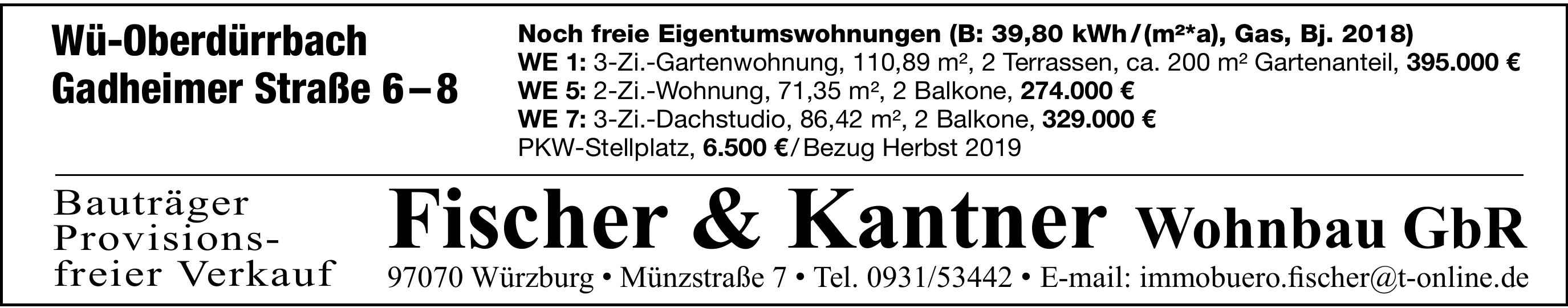 Fischer & Kantner Wohnbau GbR Fischer & Kantner Wohnbau GbR