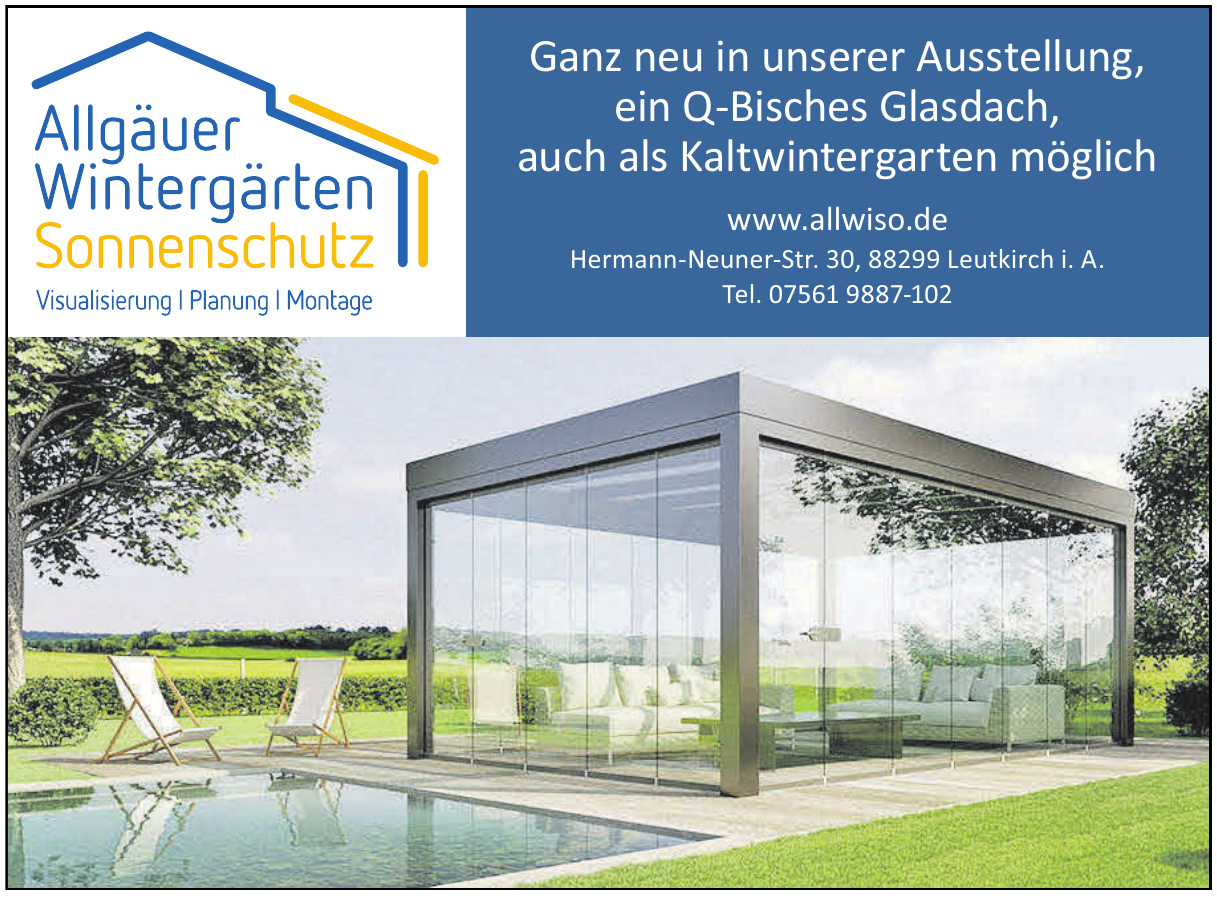 Allgäuer Wintergärten Sonnenschutz Allgäuer Wintergärten Sonnenschutz