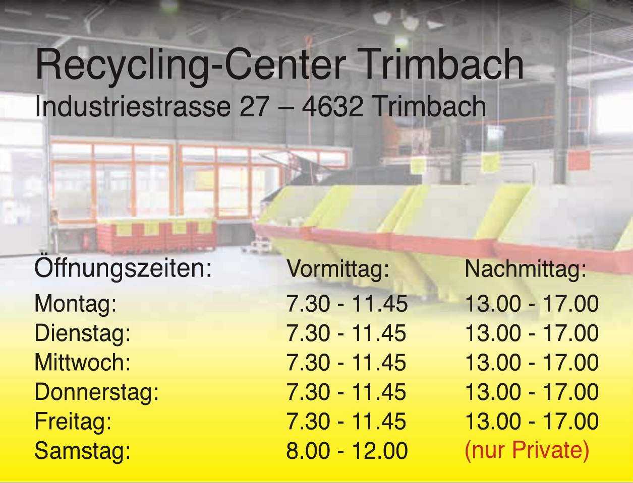 Recycling-Center Trimbach