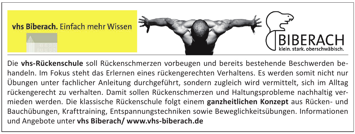 vhs Biberach vhs Biberach
