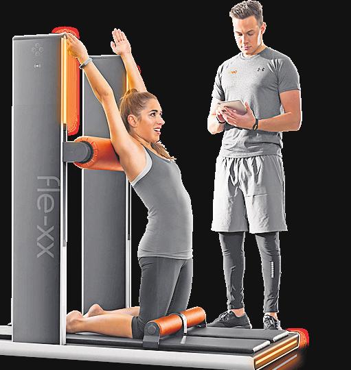 Faszientraining ist auch an speziellen Trainingsgeräten möglich. FOTO: EGYM GMBH Faszientraining ist auch an speziellen Trainingsgeräten möglich. FOTO: EGYM GMBH