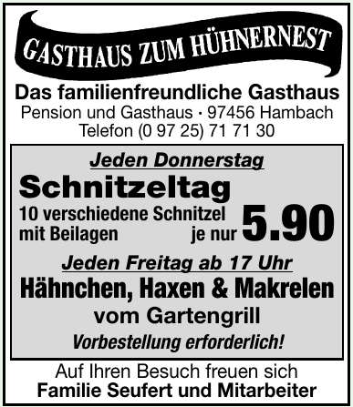 Gasthaus Zum Hühnernest Gasthaus Zum Hühnernest