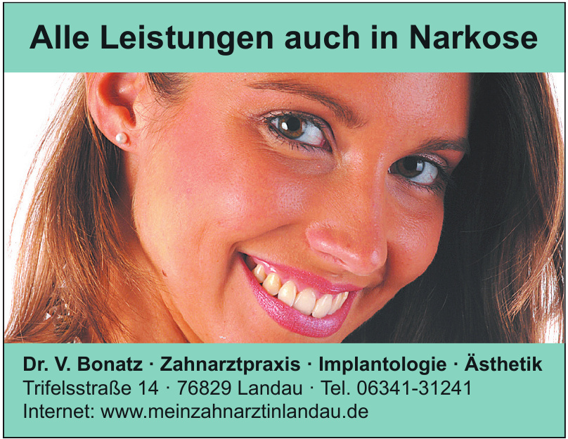 Dr. V. Bonatz · Zahnarztpraxis · Implantologie · Ästhetik