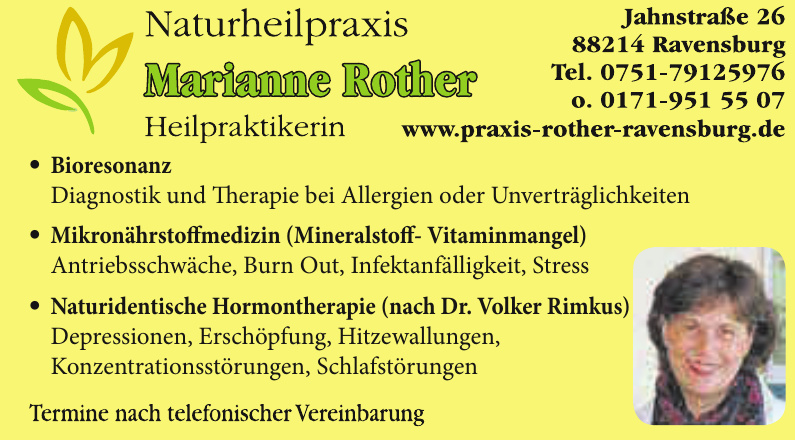 Marianne Rother Heilpraktikerin Marianne Rother Heilpraktikerin