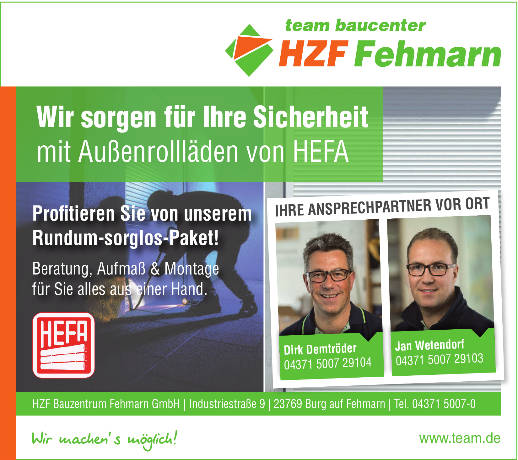 HZF Bauzentrum Fehmarn GmbH HZF Bauzentrum Fehmarn GmbH