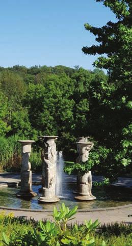 Der Säulenbrunnen im Kurpark. Foto: Kiwi Werbekonzeption Der Säulenbrunnen im Kurpark. Foto: Kiwi Werbekonzeption