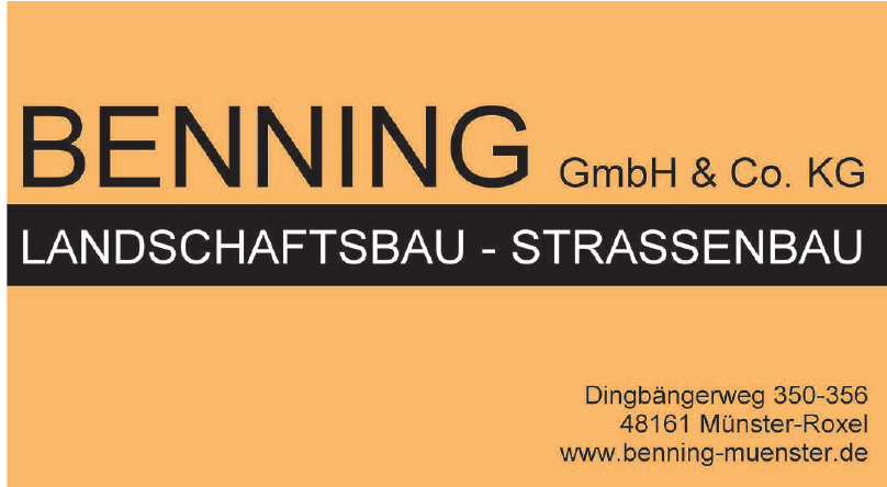Benning GmbH & Co. KG Benning GmbH & Co. KG