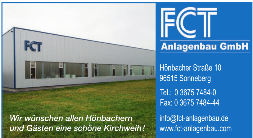 FCT Anlagenbau GmbH FCT Anlagenbau GmbH