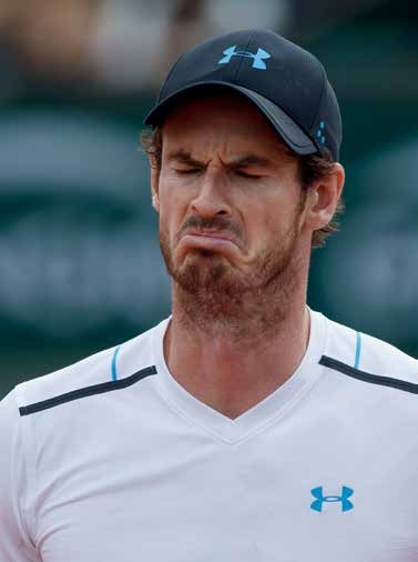 Andy Murray, auf dem Platz ab und zu ein „Stinkstiefel“, neben dem Platz „very normal“. Foto: Jürgen Hasenkopf