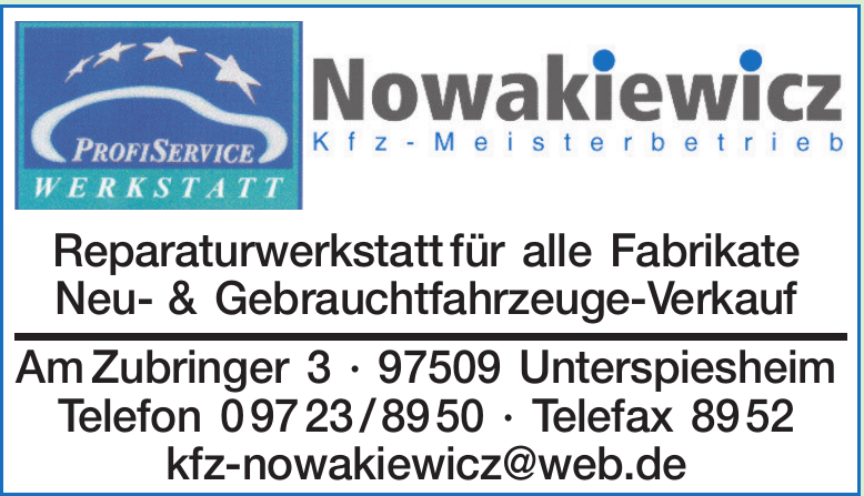 Marian Nowakiewicz Kfz-Werkstatt Marian Nowakiewicz Kfz-Werkstatt