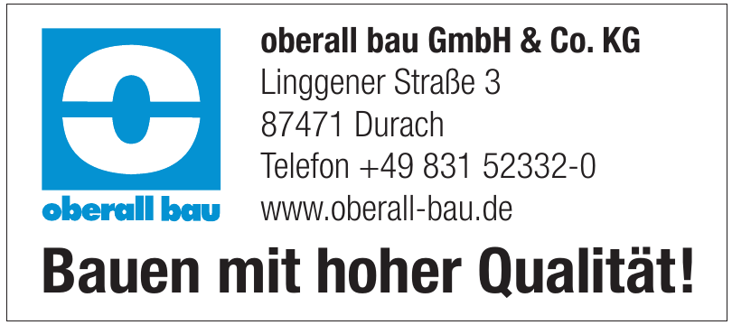 oberall bau GmbH & Co. KG oberall bau GmbH & Co. KG