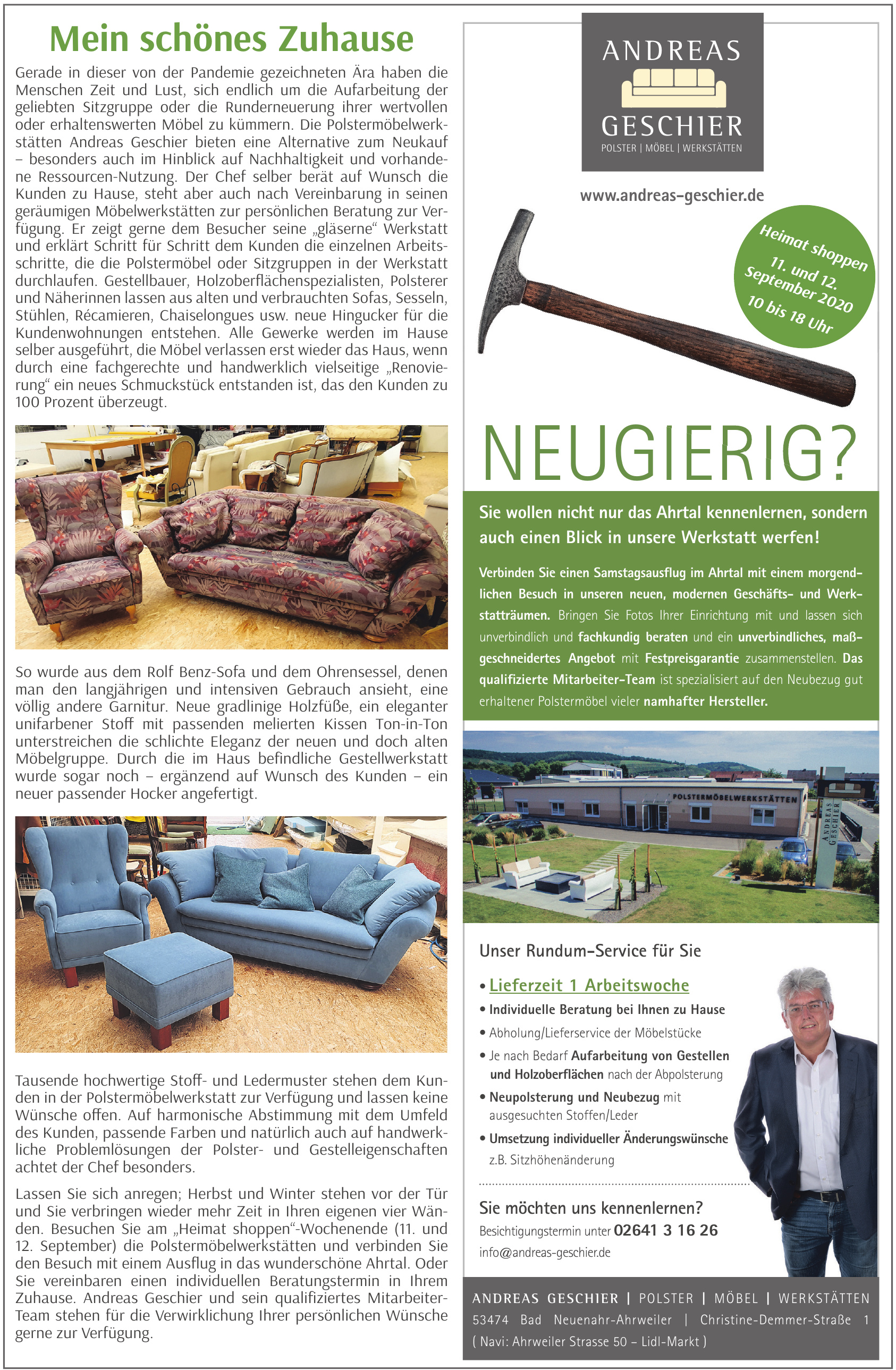 Polstermöbel Werkstätten Andreas Geschier Polstermöbel Werkstätten Andreas Geschier