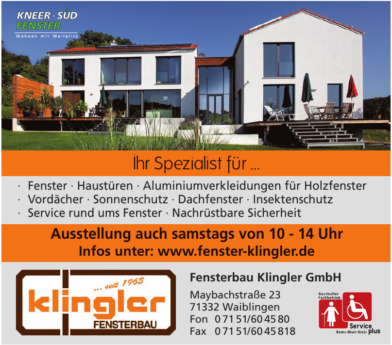 Fensterbau Klingler GmbH