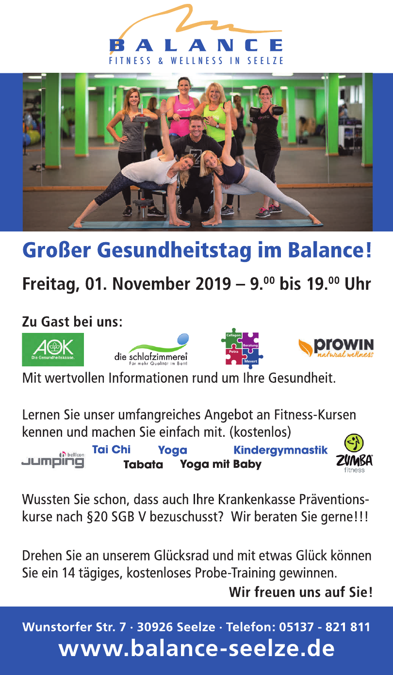 Balance Fitness & Wellness in Seelze Balance Fitness & Wellness in Seelze