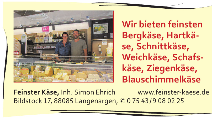 Feinster Käse, Inh. Simon Ehrich Feinster Käse, Inh. Simon Ehrich
