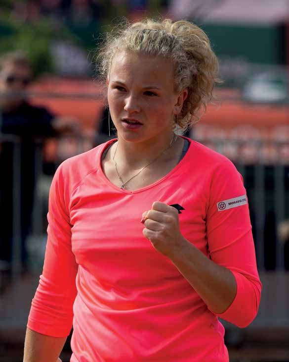 Katerina Siniakova machte durch ihren Sieg über Sofia Kenin den sechsten Erfolg Tschechiens im Fed Cup perfekt. Foto: Jürgen Hasenkopf