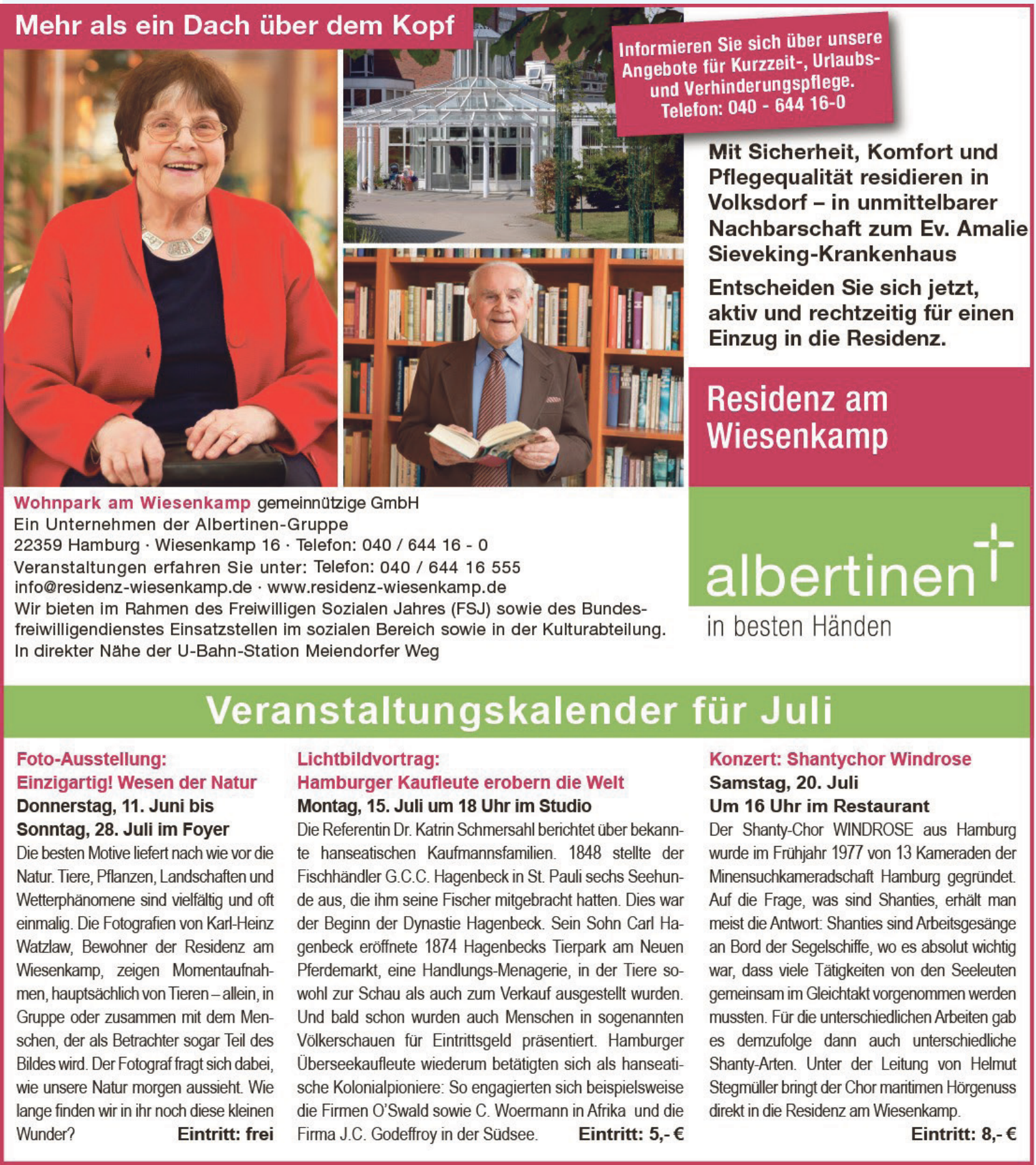 Wohnpark am Wiesenkamp gemeinnützige GmbH Wohnpark am Wiesenkamp gemeinnützige GmbH