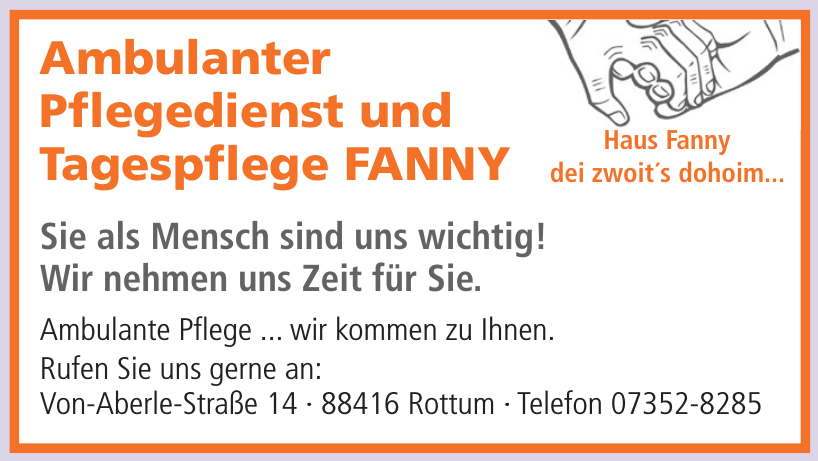 Ambulanter Pflegedienst und Tagespflege FANNY Ambulanter Pflegedienst und Tagespflege FANNY